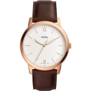 Uhrenarmband Fossil FS5463 Leder Braun 22mm